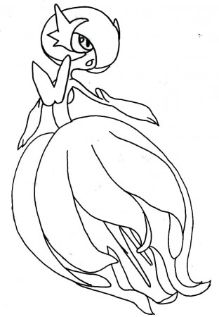 Printable Mega Gardevoir Coloring Page - Free Printable Coloring Pages for  Kids