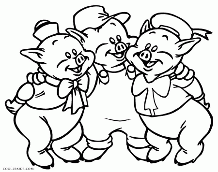 Three Little Pigs Coloring Pages - Pig Coloring Pages - Coloring Pages For  Kids And Adults