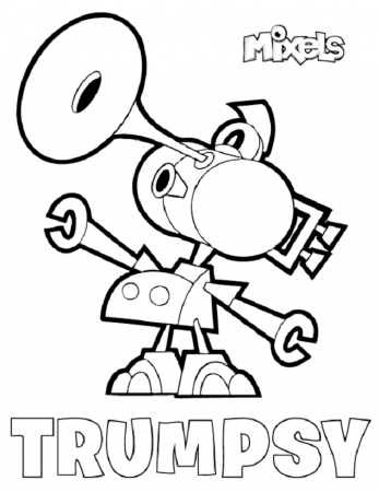 Trumpsy Mixels Coloring Page - Free Printable Coloring Pages for Kids