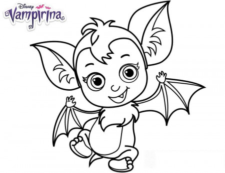Baby Bat Vampirina Hauntley Coloring Page - Free Printable Coloring Pages  for Kids