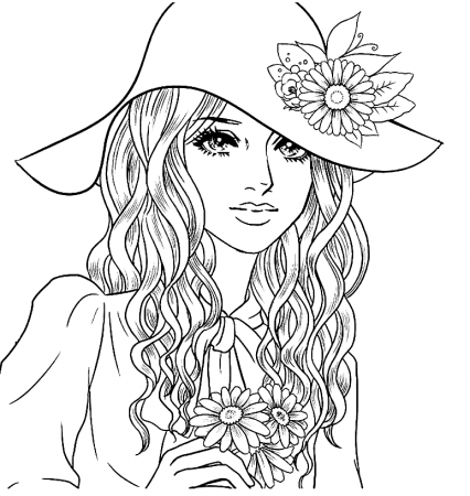 Girly Coloring Pages - Coloring Pages For Kids And Adults