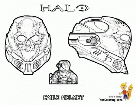 Heavy Xbox Halo Reach Coloring | Free| Halo Reach | Kids Coloring