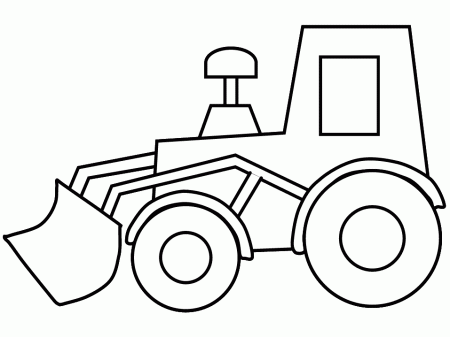 Skid Steer Coloring Pages - Construction Coloring Pages - Coloring Pages  For Kids And Adults