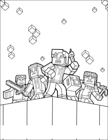 Minecraft TNT Coloring Page - Free Printable Coloring Pages for Kids