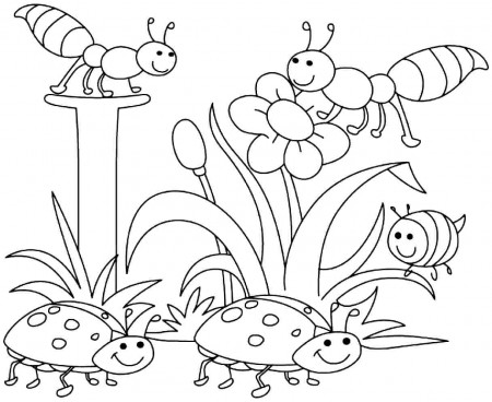 Spring Coloring Pages To Print pdf To Print - Coloring pages