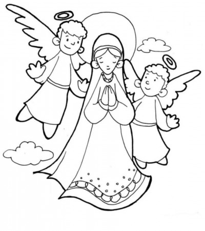 Coloring Page Virgin Mary – Coloring Pics