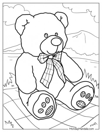 28 Teddy Bear Coloring Pages (Free PDF Printables)