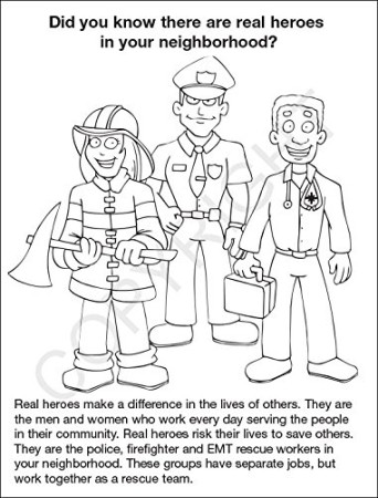 Amazon.com: ZOCO - My Heroes - Police, Fire, Emergency Workers Kids  Educational Coloring Books (25 Bulk Pack, Without Crayons) - Community  Relations & Promotional Handout for Kids - Games, Puzzles, Activities :  Toys & Games