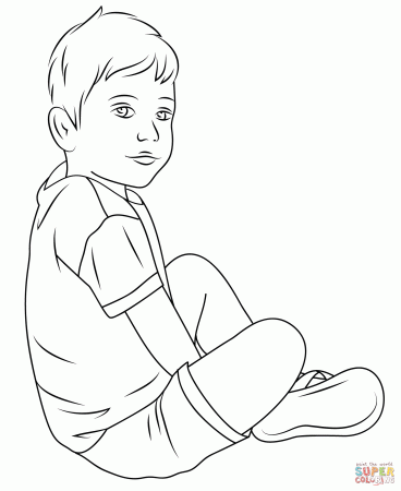 Child coloring page | Free Printable Coloring Pages