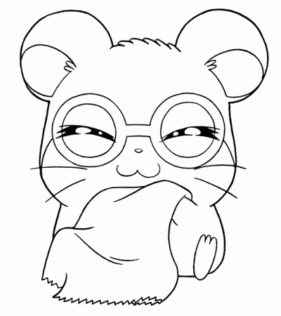 Cartoon Hamtaro Coloring Pages - Coloring Pages For All Ages