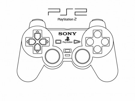 Playstation 3 controller coloring pages