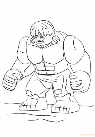 Lego Super Heroes Hulk Coloring Pages - Lego Coloring Pages - Coloring Pages  For Kids And Adults