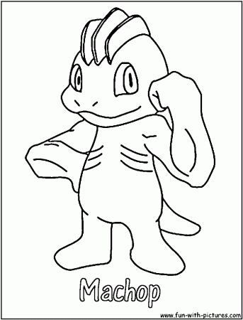 Machop Coloring Page