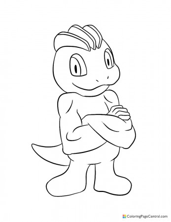 Pokemon - Machop Coloring Page | Coloring Page Central