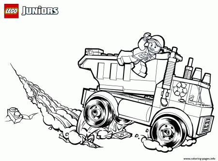 Lego Garbage Truck Coloring Pages Printable