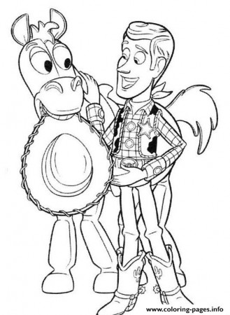 Woody Bullseye S Printable Toy Storyb4d9 Coloring Pages Printable