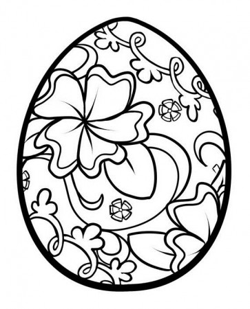 Unique Spring & Easter Holiday Adult Coloring Pages Designs -