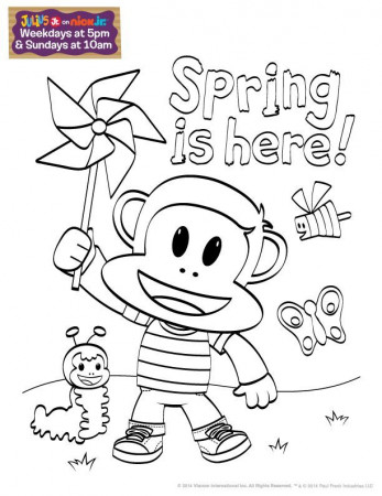 Celebrate Spring with this fun coloring sheet from Julius Jr ...