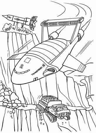 Thunderbirds Coloring Pages - Coloringpages1001.com