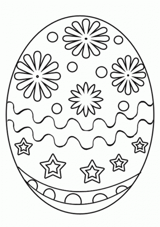 Easter egg coloring pages to download and print for free