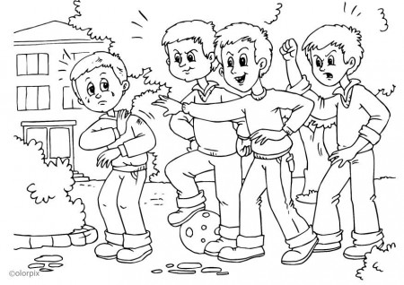 Ability Printable Anti Bullying Colouring Pages - Artscolors