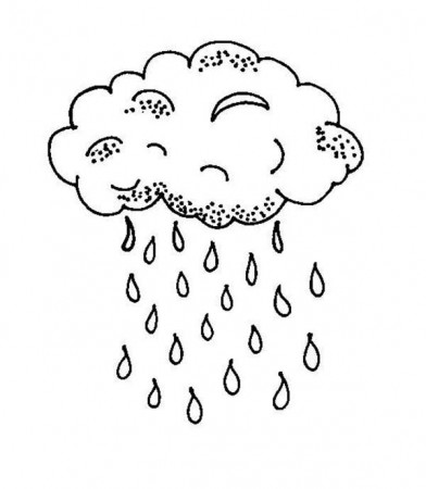 Best Photos of Cloud And Raindrops Coloring Page Activity - Cloud ...