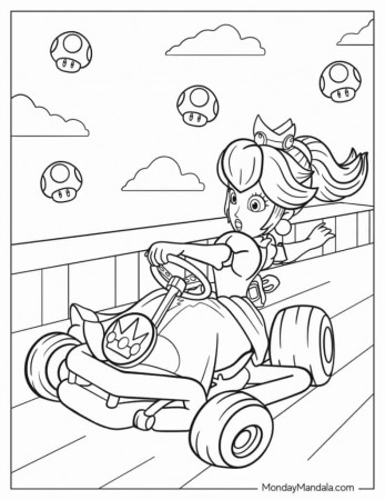 34 Mario Kart Coloring Pages (Free PDF Printables)