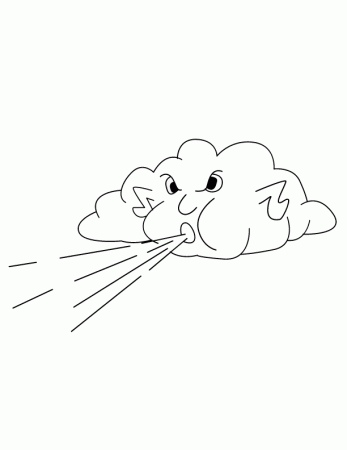 Cartoon Cloud Coloring Pages - Coloring Pages For All Ages