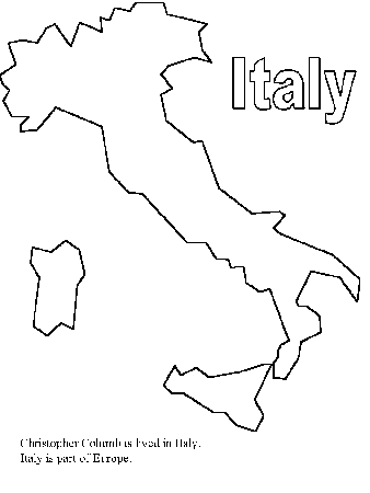 printable map of italy for kids