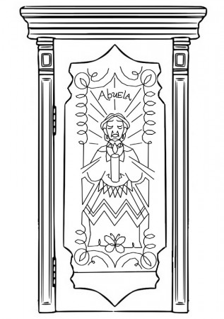 Coloring page Encanto - Magic doors : Abelia 8