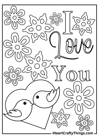 I Love You Coloring Pages (Updated 2023)
