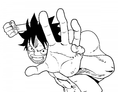Luffy fighting coloring page - Coloringcrew.com