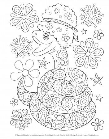 Amazon.com: Hippie Animals Coloring Book (Coloring is Fun) (Design  Originals) 32 Groovy, Totally Chill Animal Designs from Thaneeya McArdle,  on High-Quality, Extra-Thick Perforated Pages Resist Bleed-Through  (9781497202085): McArdle, Thaneeya: Books
