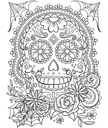 Sugar Skull Coloring Page | crayola.com