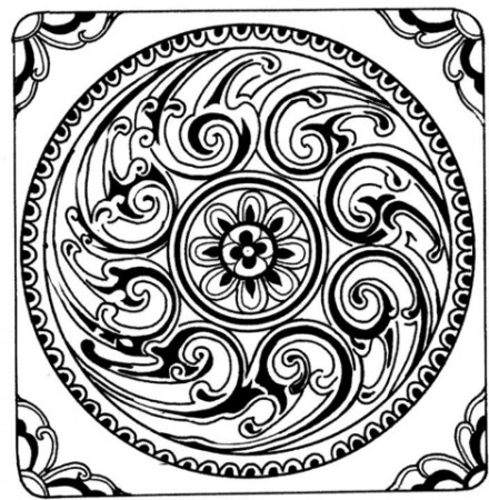 Asian Mandala coloring page | Free Printable Coloring Pages