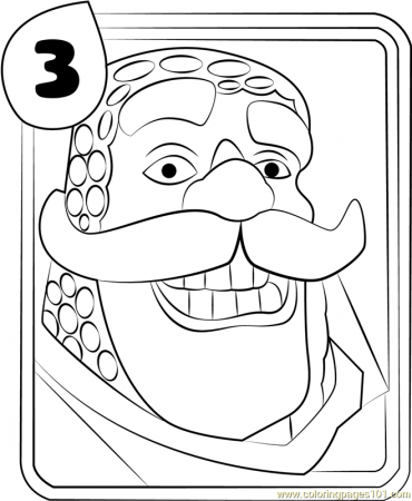Knight Coloring Page - Free Clash Royale Coloring Pages ...