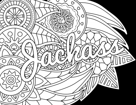 pages coloring ~ Swear Word Coloring Pages Printable Graffiti Damn ...