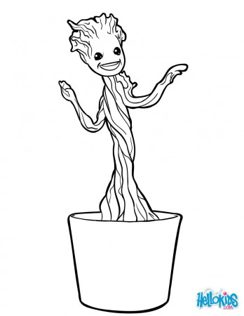 Little Groot coloring page. Discover more coloring pages ...
