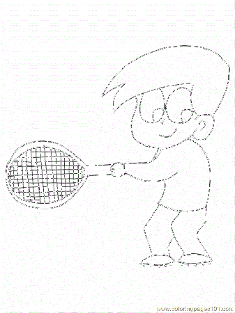 Tennisboy Coloring Page - Free Tennis Coloring Pages ...