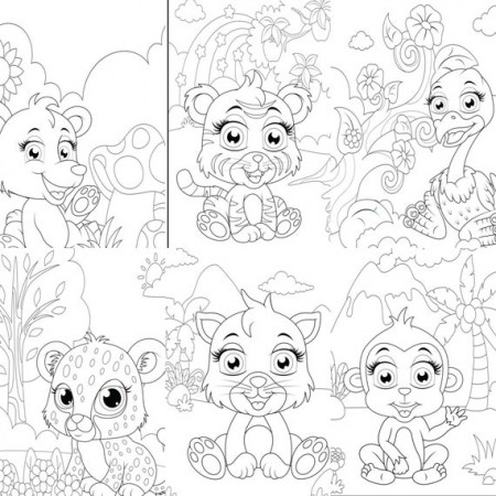 Baby Animals Printable Coloring Pages ...