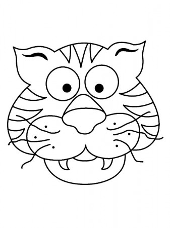 Kids-n-fun.com | Crafts Animal masks Tiger mask