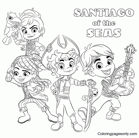 Santiago of the Seas Coloring Pages Printable for Free Download