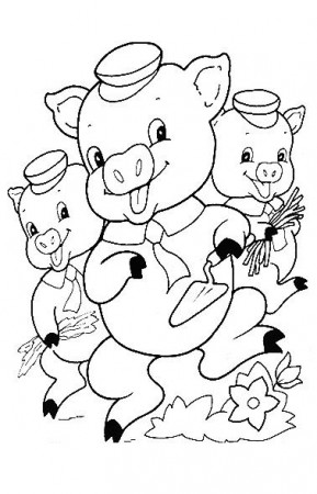 Top 10 Free Printable Three Little Pigs Coloring Pages Online | Coloring  pages, Mermaid coloring pages, Disney coloring pages