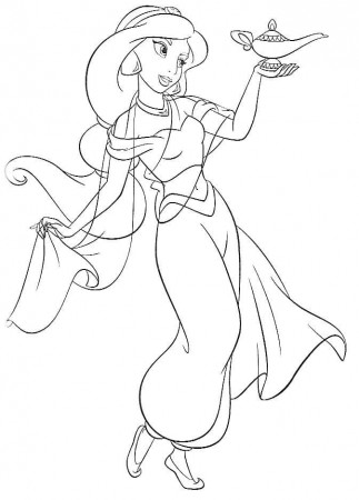 Jasmine coloring pages - 80 Free coloring pages | WONDER DAY — Coloring  pages for … | Princess coloring pages, Disney princess coloring pages,  Disney coloring pages