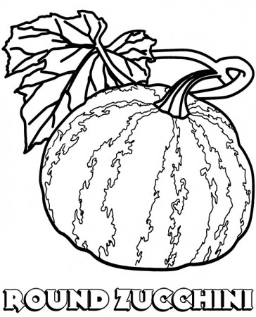 Zucchini coloring page vegetable - Topcoloringpages.net