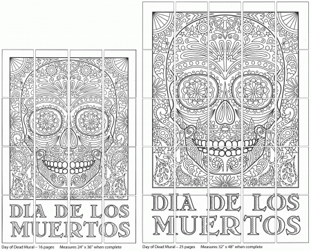 Coloring: Languages Day Of The Dead Children Day Of The Dead ...