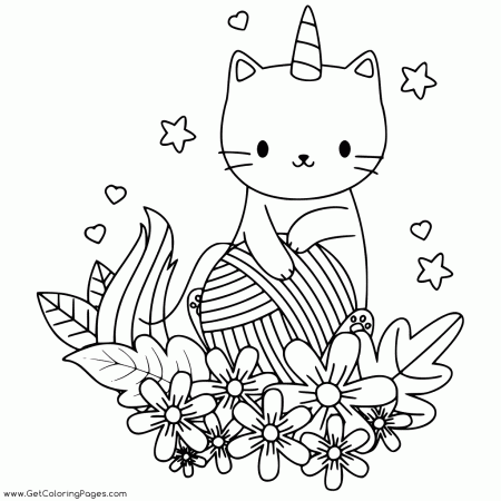 Unicorn Cat Coloring Pages ...