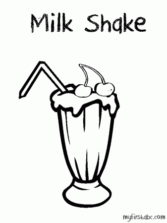 Milk Shake Coloring Page - My First ABC - ClipArt Best - ClipArt Best