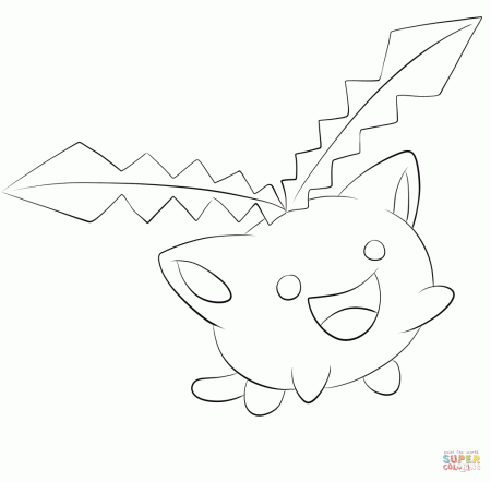 Hoppip coloring page | Free Printable Coloring Pages