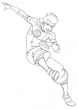 Drawing 6 from Galactik Football coloring page